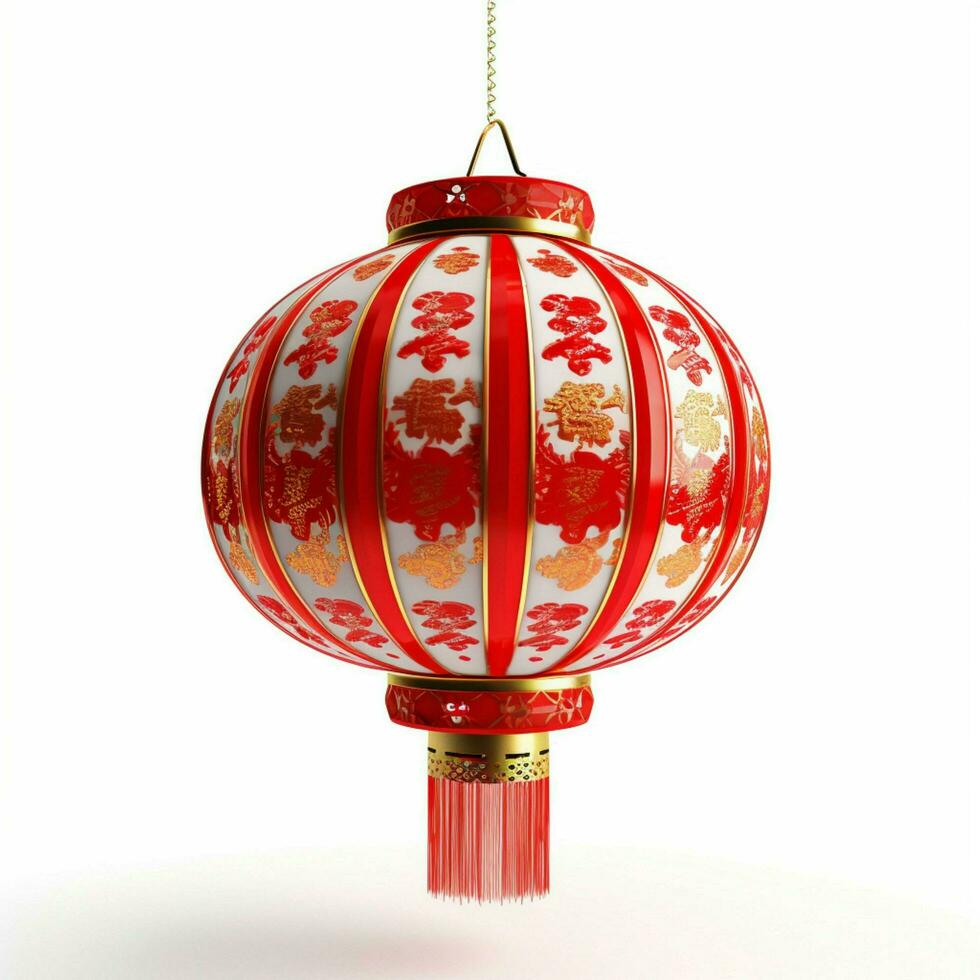 chinese new year lantern with transparent background high photo