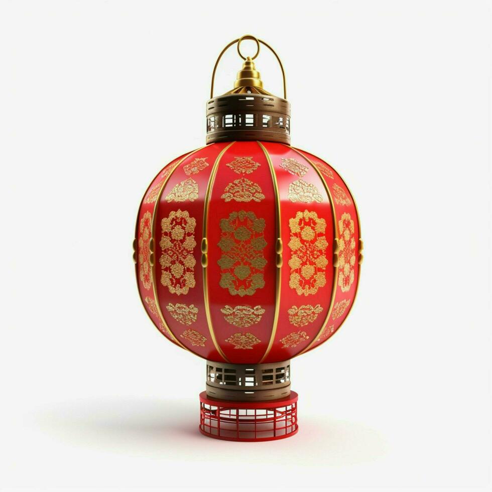 chinese new year lantern with transparent background high photo