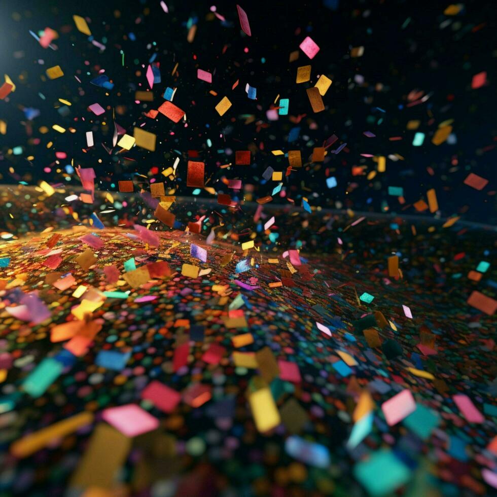 confetti high quality 4k ultra hd hdr photo