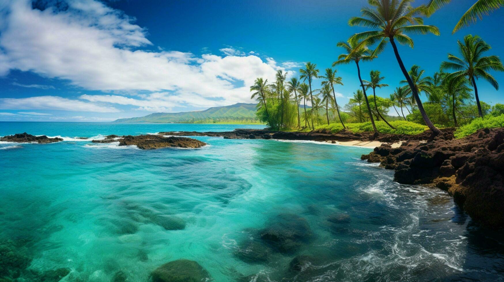 picture blue ocean Hawaii photo