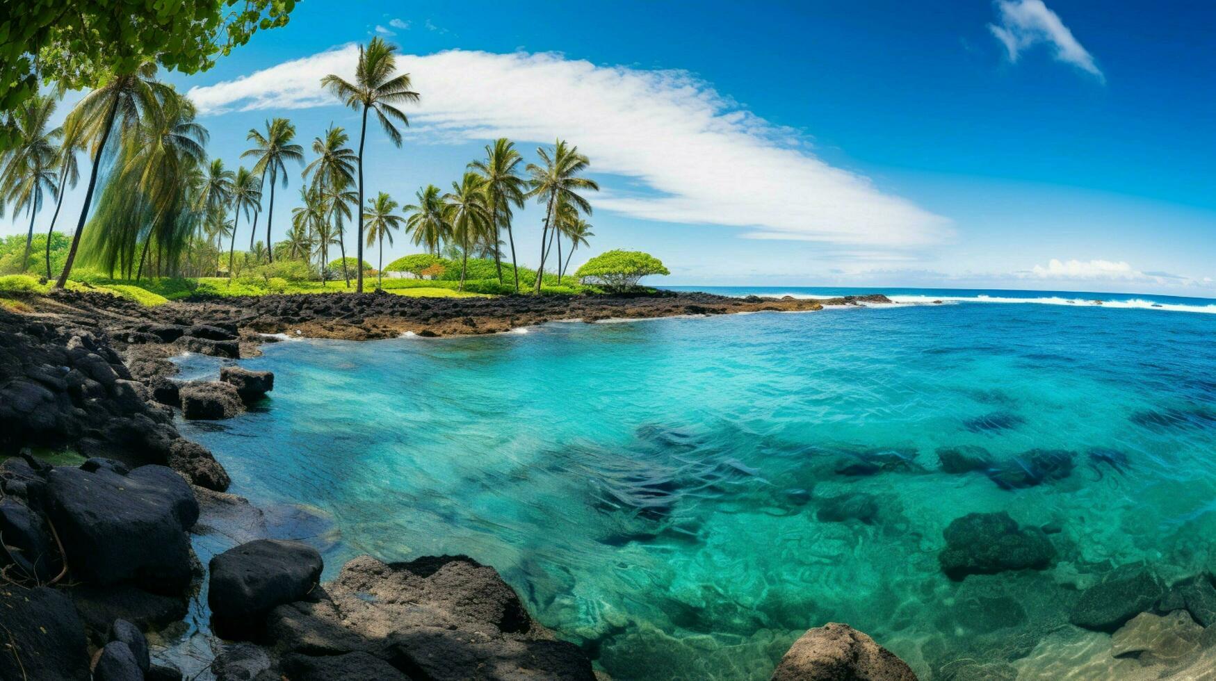 picture blue ocean Hawaii photo