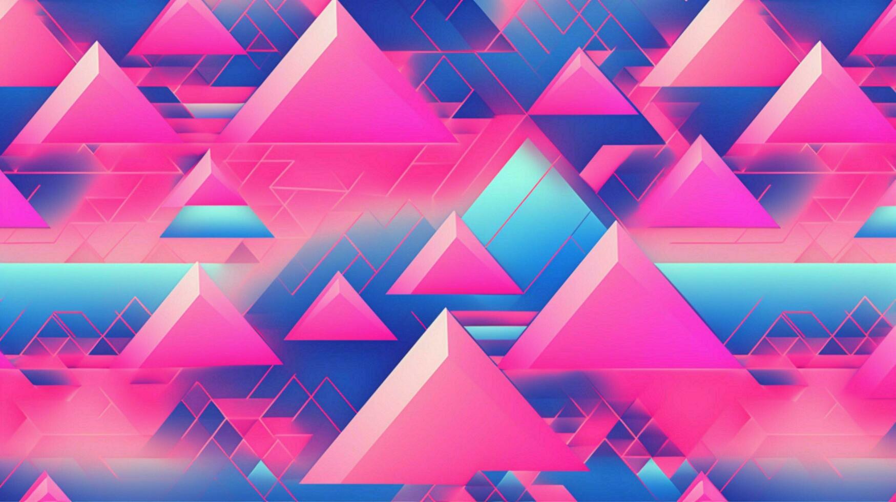 different shapes pattern in the style of vapor wave photo
