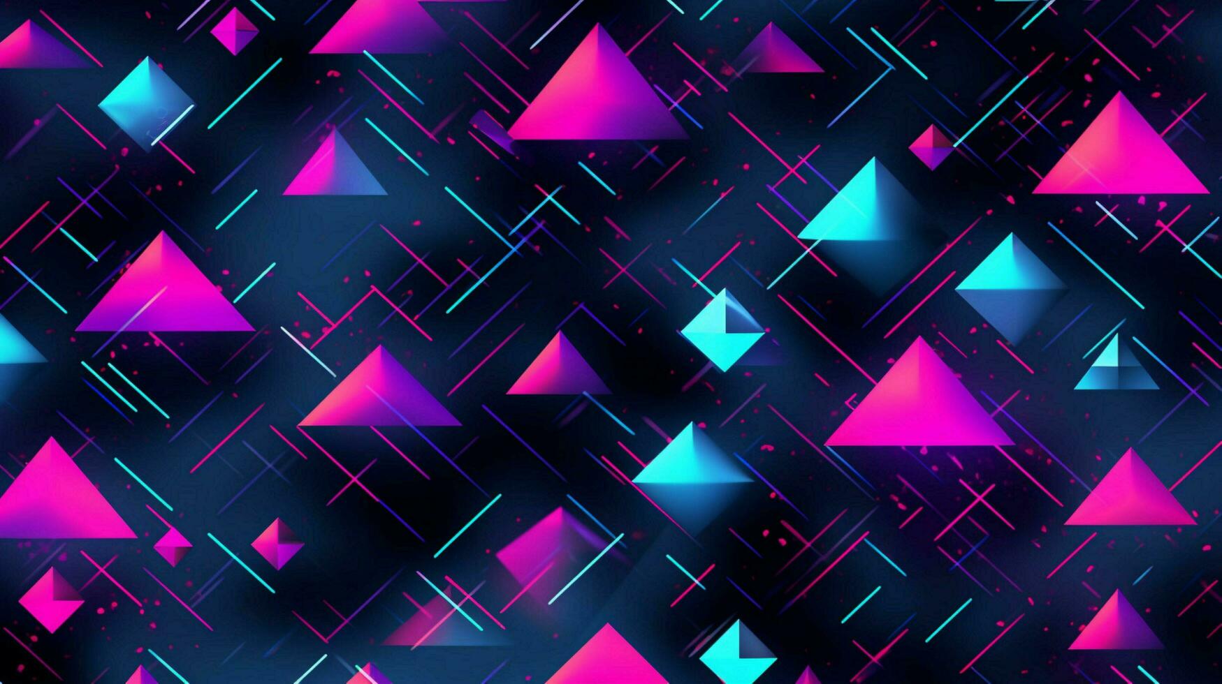 different shapes pattern in the style of vapor wave photo