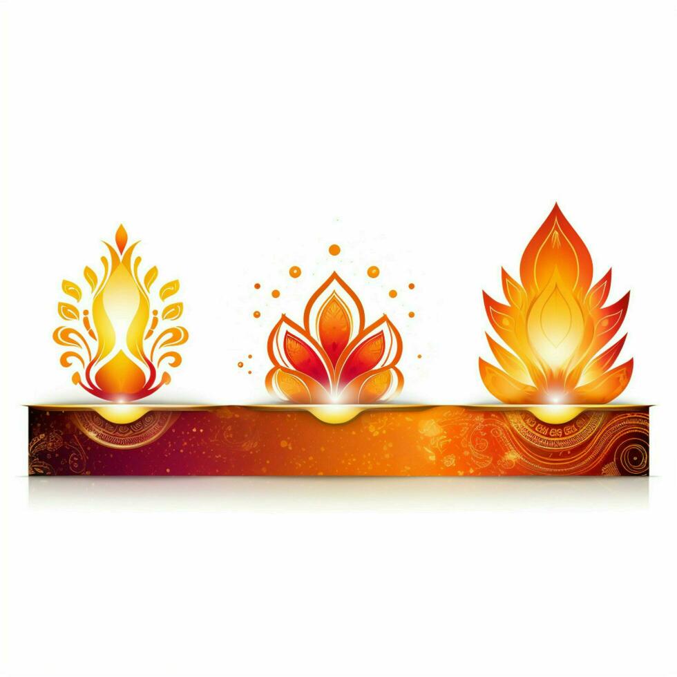 diwali banners with white background high quality photo