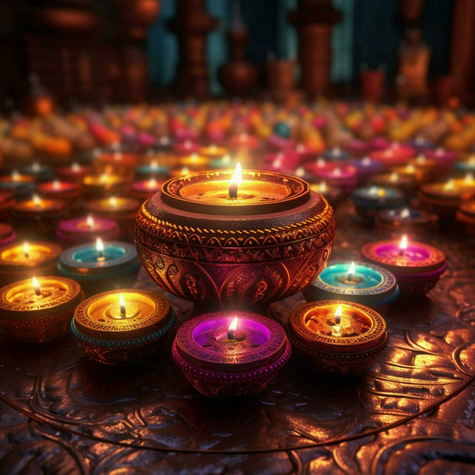 diwali lights high quality 4k ultra hd hdr photo