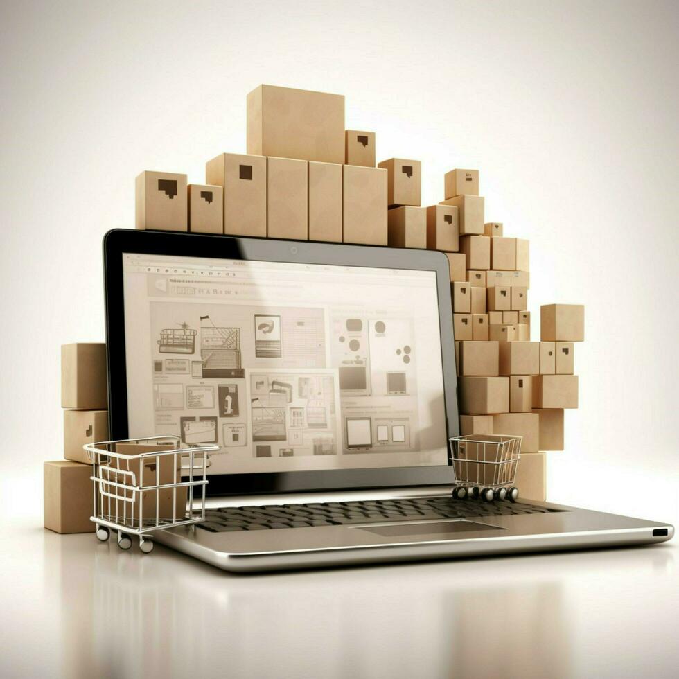 e-commerce with white background high quality ultra photo