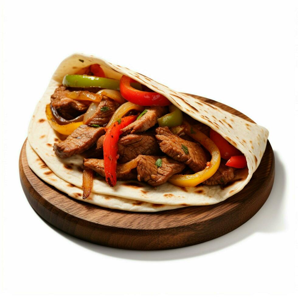 fajita with white background high quality ultra hd photo