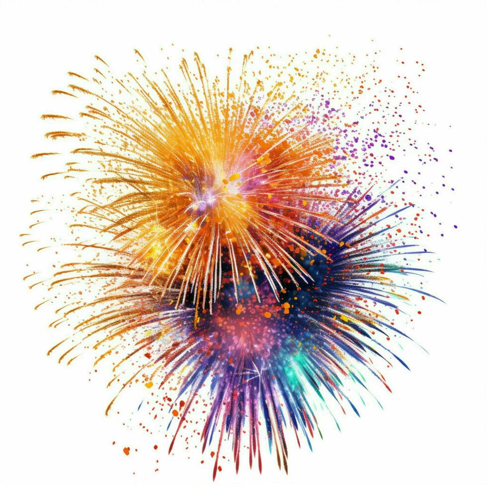 fireworks with white background high quality ultra photo