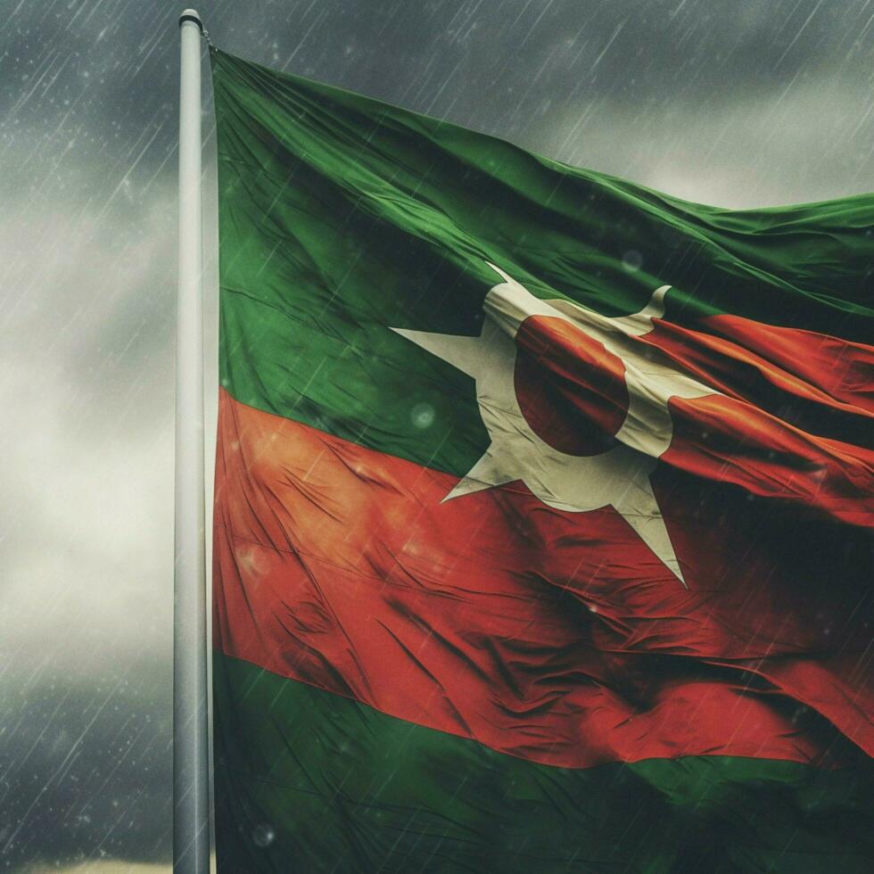 bandera de Bangladesh alto calidad 4k definitiva foto