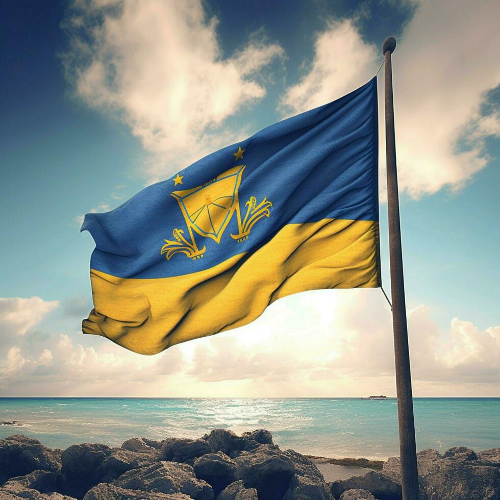 flag of Barbados high quality 4k ultra photo