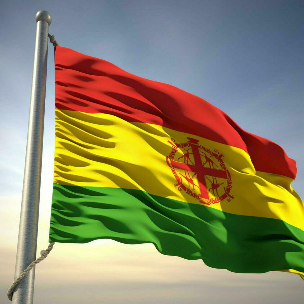 flag of Benin Dahomey high quality 4k photo