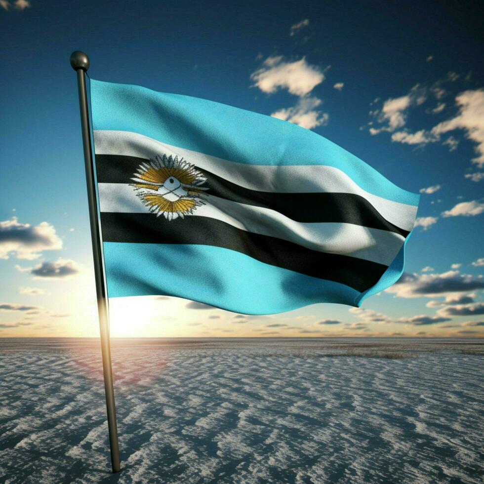 bandera de Botswana alto calidad 4k ultra foto