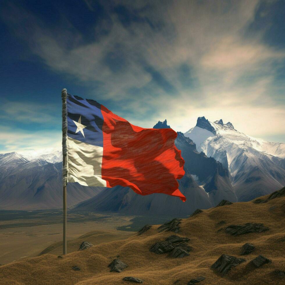 bandera de Chile alto calidad 4k ultra hd foto