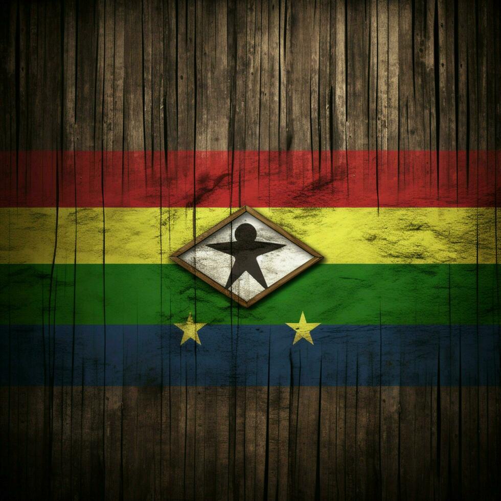 flag of Central African Republic high photo