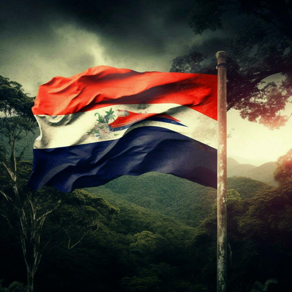 bandera de costa rica alto calidad 4k definitiva foto