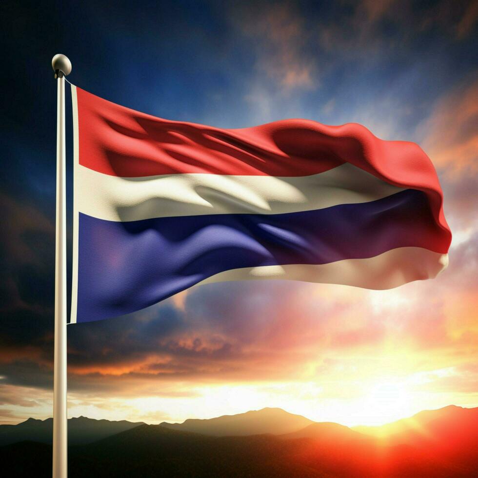 flag of Costa Rica high quality 4k ult photo