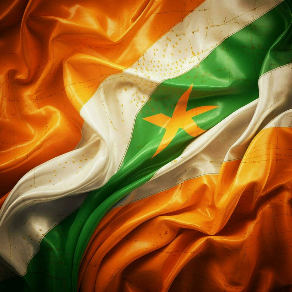 flag of Cote dIvoire Ivory Coast high photo