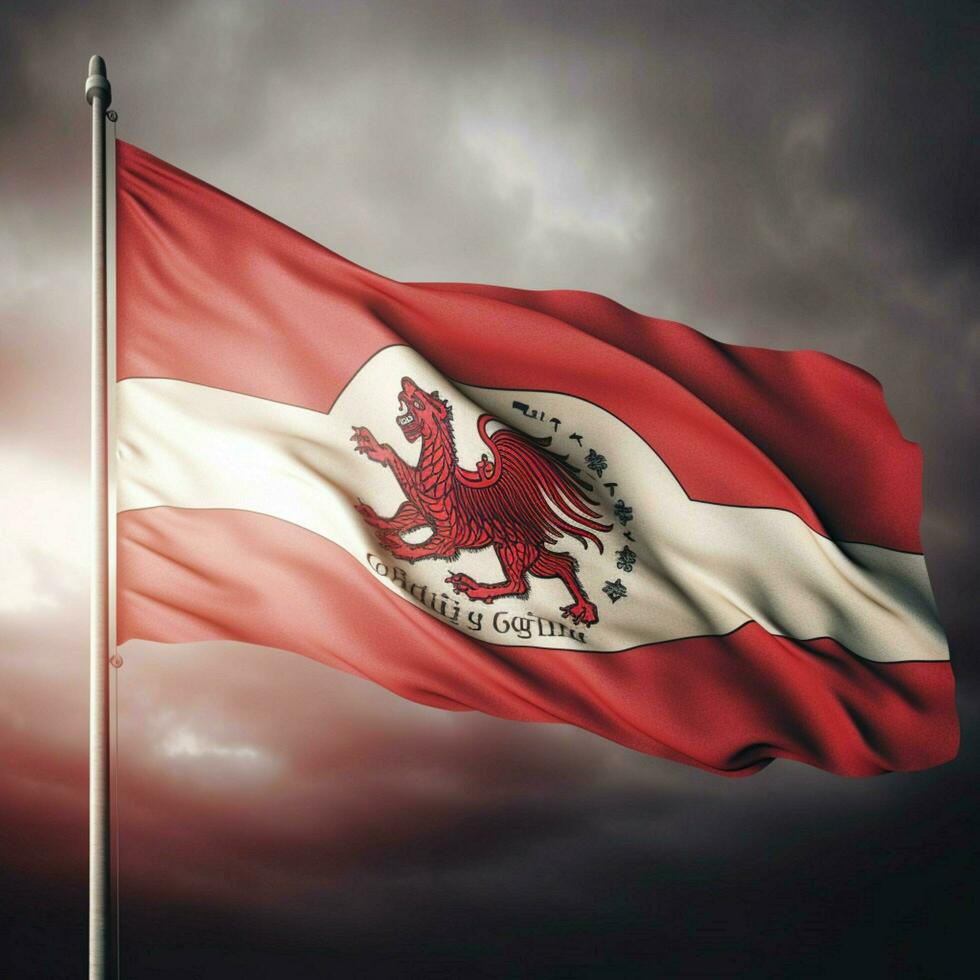 flag of Georgia high quality 4k ultra photo