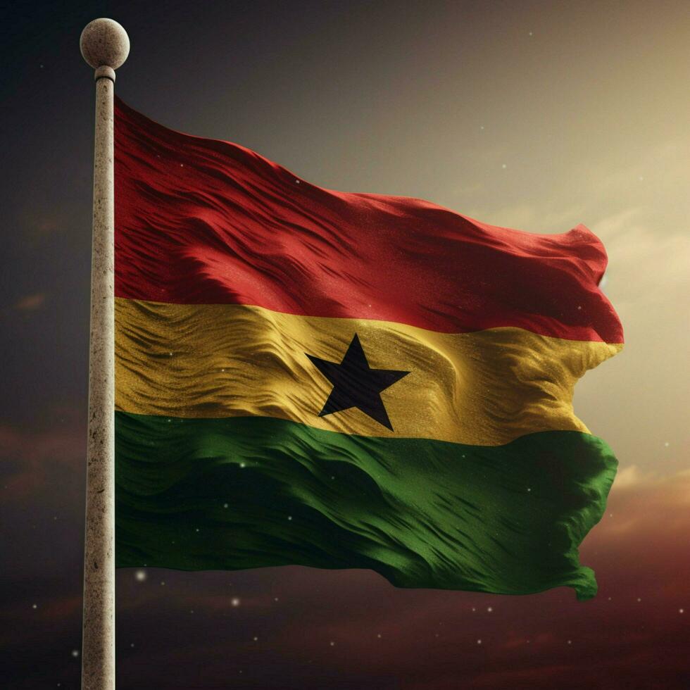 bandera de Ghana alto calidad 4k ultra hd foto