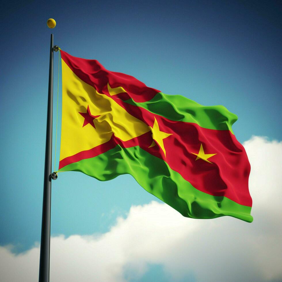 flag of Grenada high quality 4k ultra photo