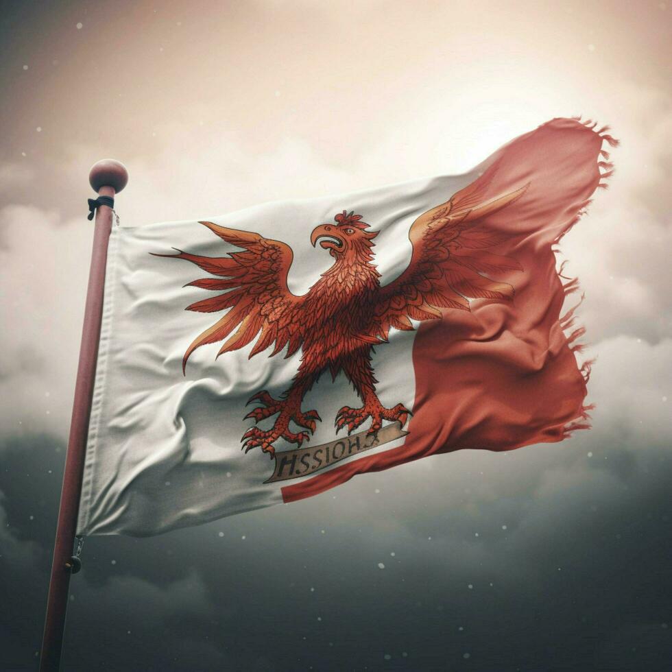 flag of Hanseatic Republics high quali photo