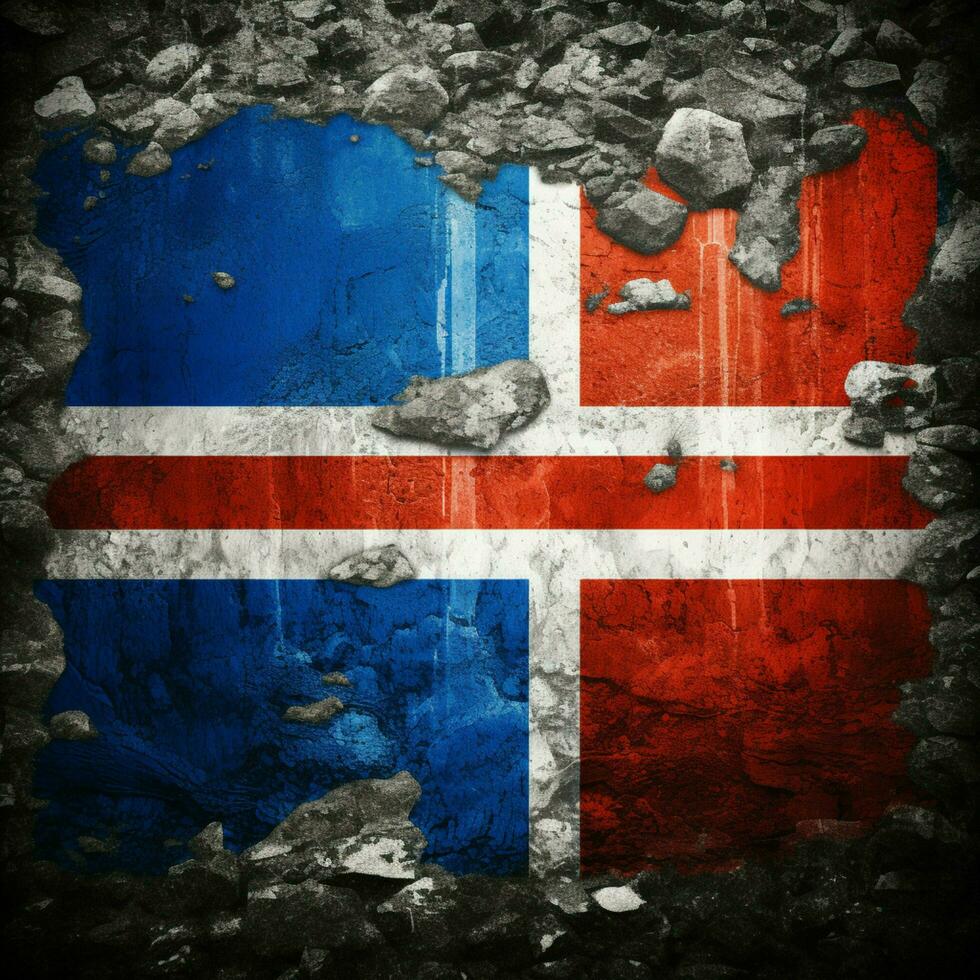 bandera de Islandia alto calidad 4k ultra foto