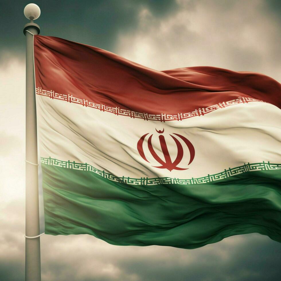 flag of Iran high quality 4k ultra hd photo