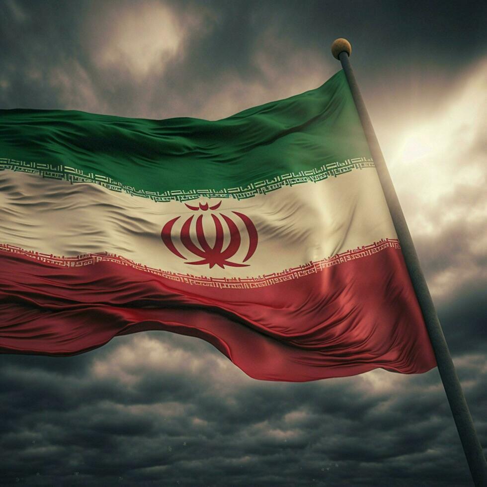 flag of Iran high quality 4k ultra hd photo