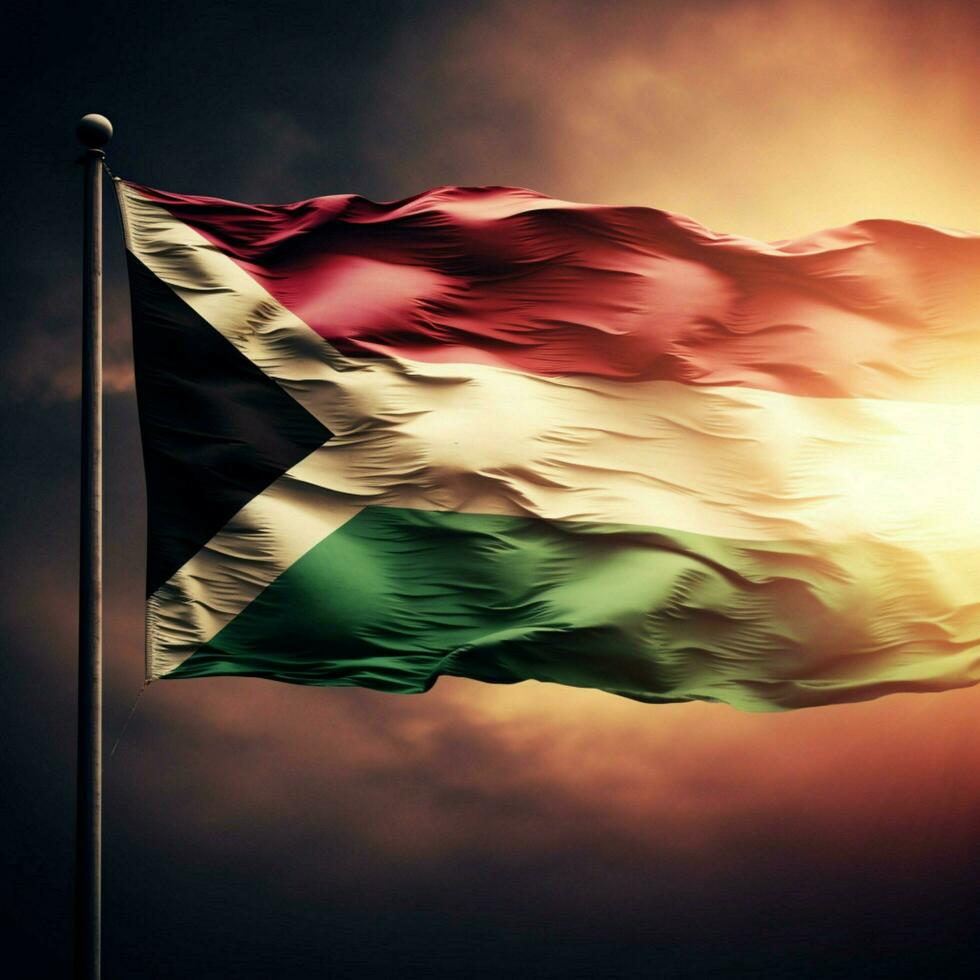 flag of Jordan high quality 4k ultra h photo