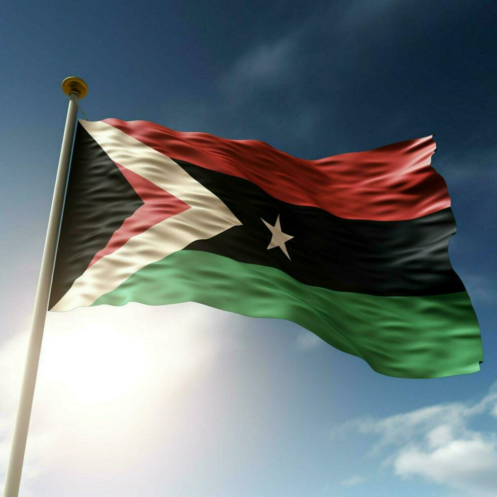 flag of Jordan high quality 4k ultra h photo