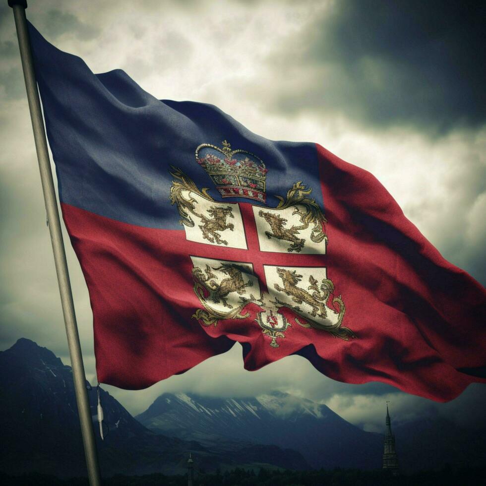 flag of Liechtenstein high quality 4k photo