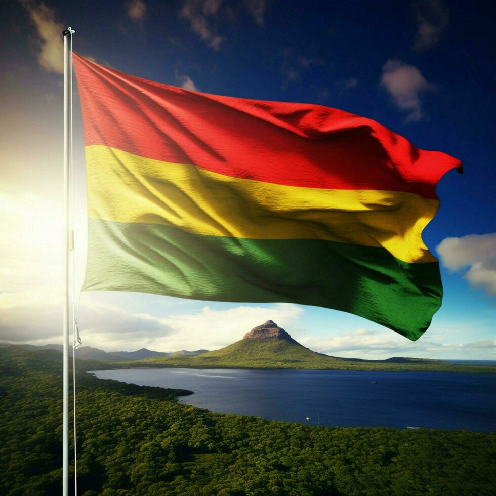 flag of Mauritius high quality 4k ultr photo