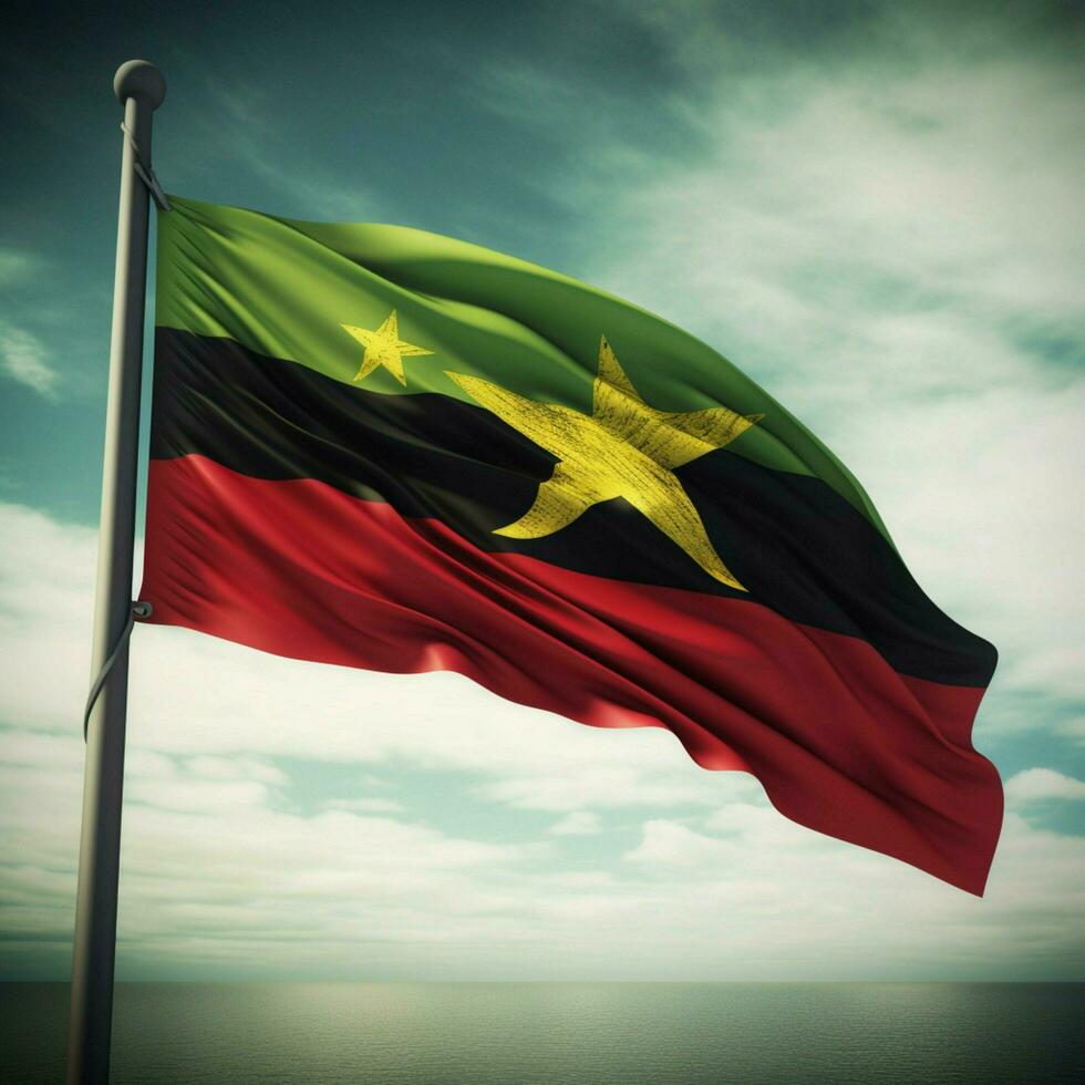 flag of Mozambique high quality 4k ult photo