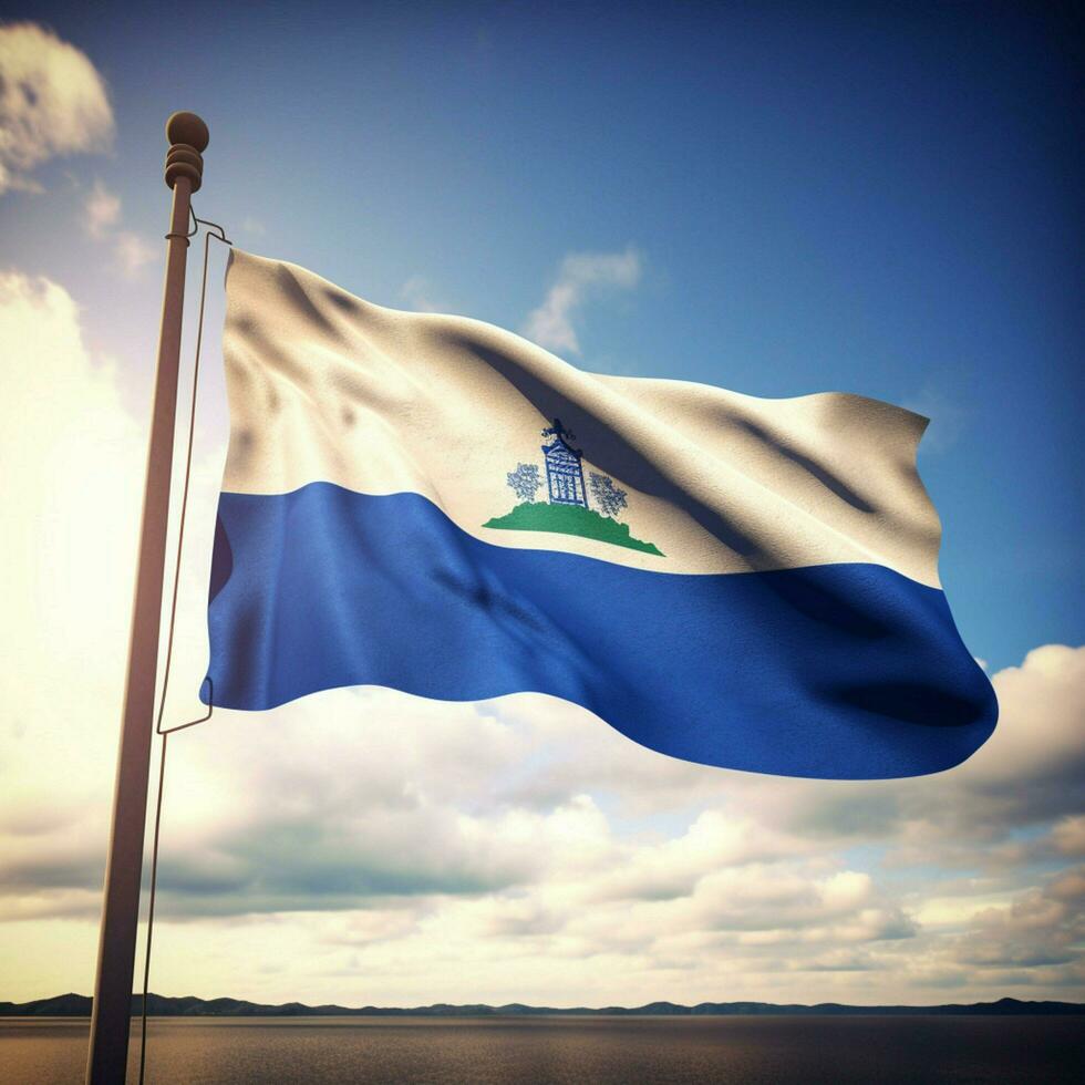 flag of Nicaragua high quality 4k ultr photo