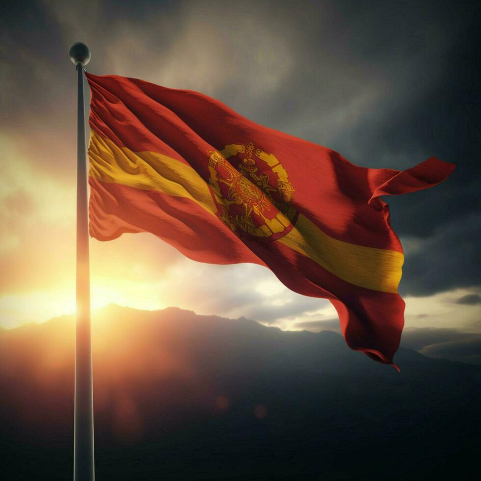 flag of North Macedonia high quality 4 photo