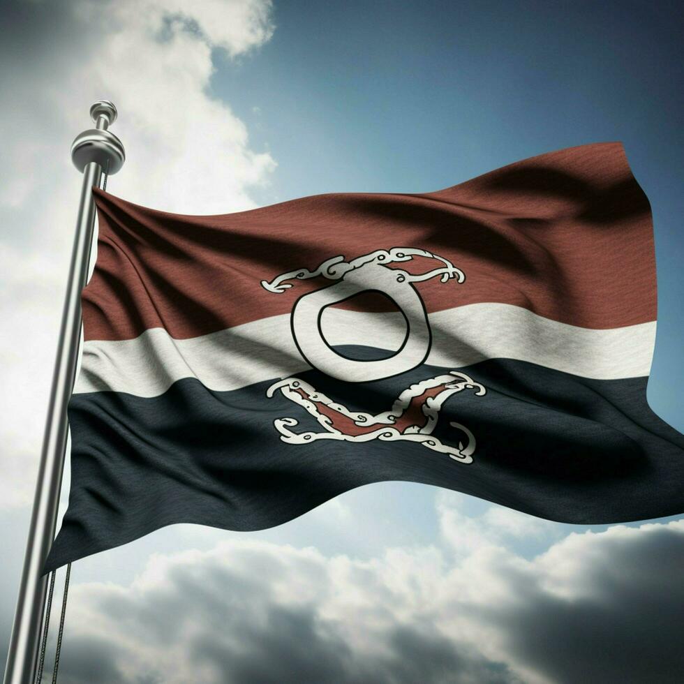 flag of Oldenburg high quality 4k ultr photo