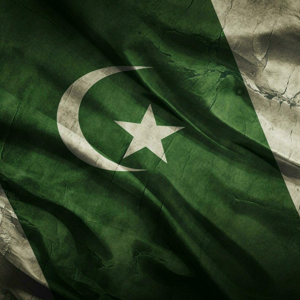 bandera de Pakistán alto calidad 4k ultra foto
