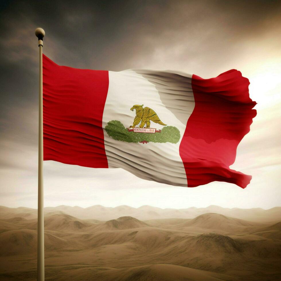 bandera de Perú alto calidad 4k ultra hd foto