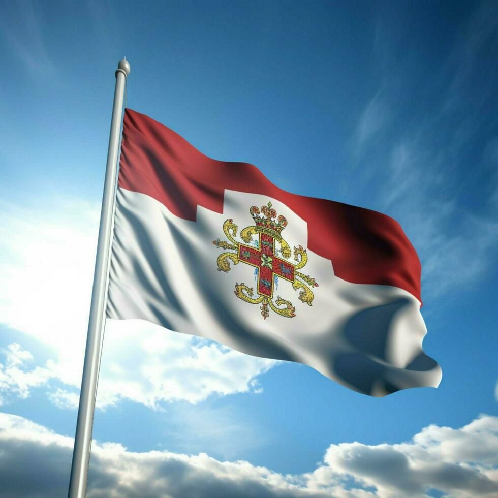 flag of Piedmont-Sardinia high quality photo