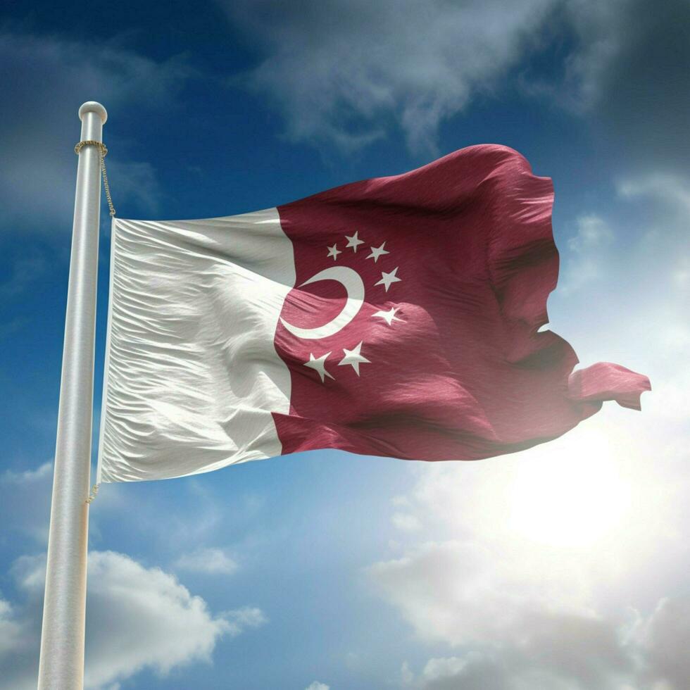 flag of Qatar high quality 4k ultra hd photo