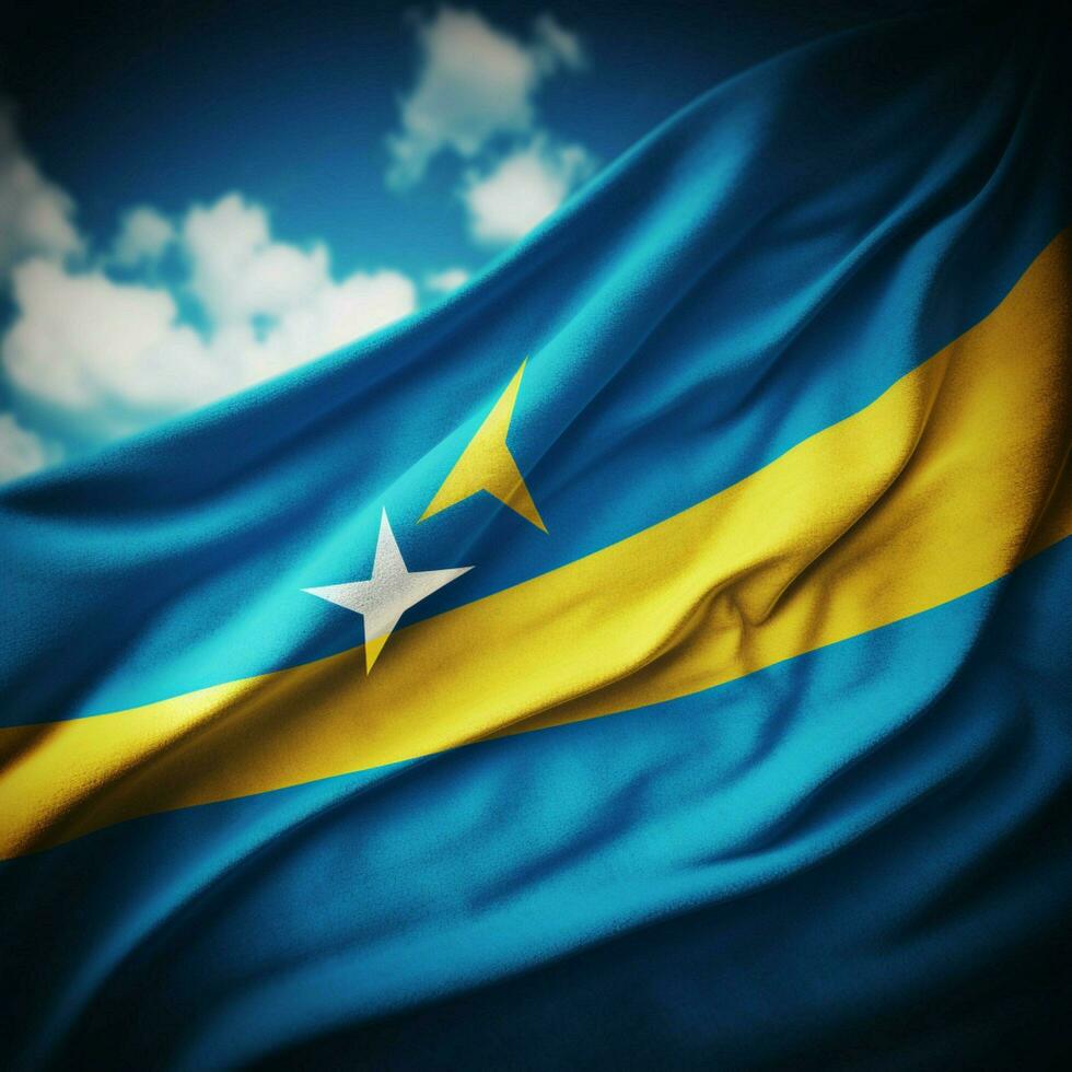 flag of Saint Lucia high quality 4k ul photo