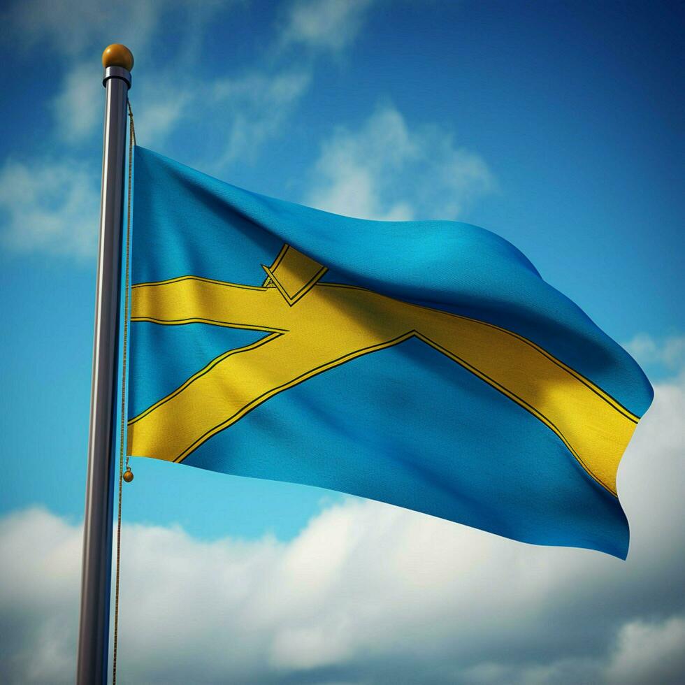 flag of Saint Lucia high quality 4k ul photo