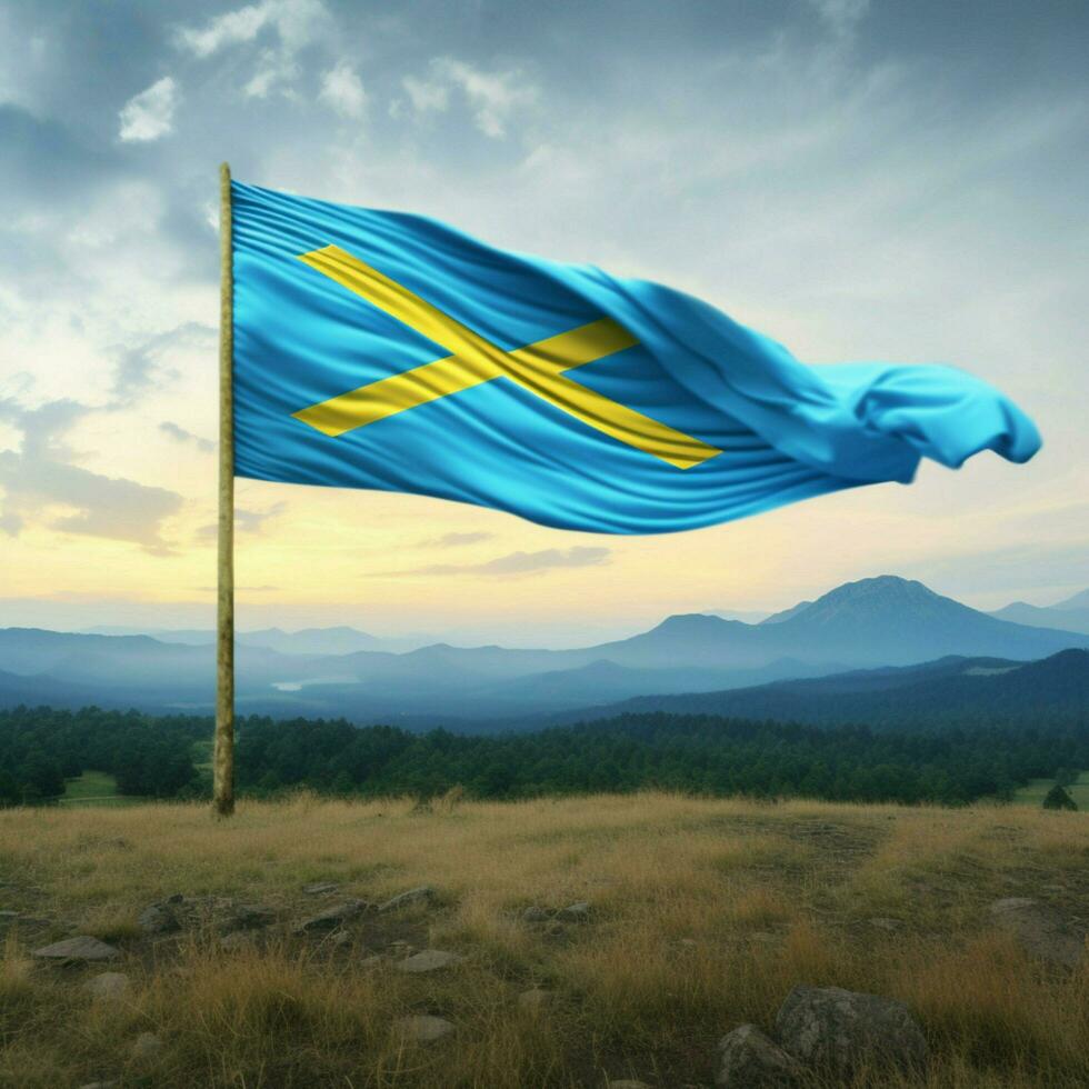 flag of Rwanda high quality 4k ultra h photo