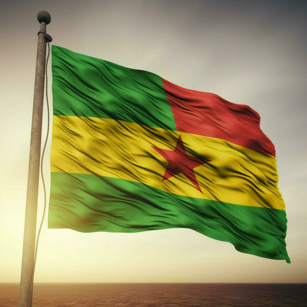 flag of Senegal high quality 4k ultra photo