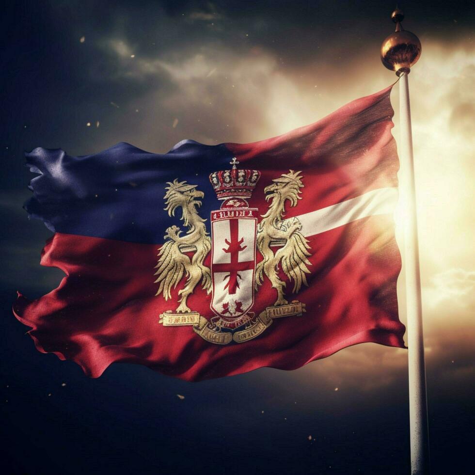 flag of Serbia high quality 4k ultra h photo