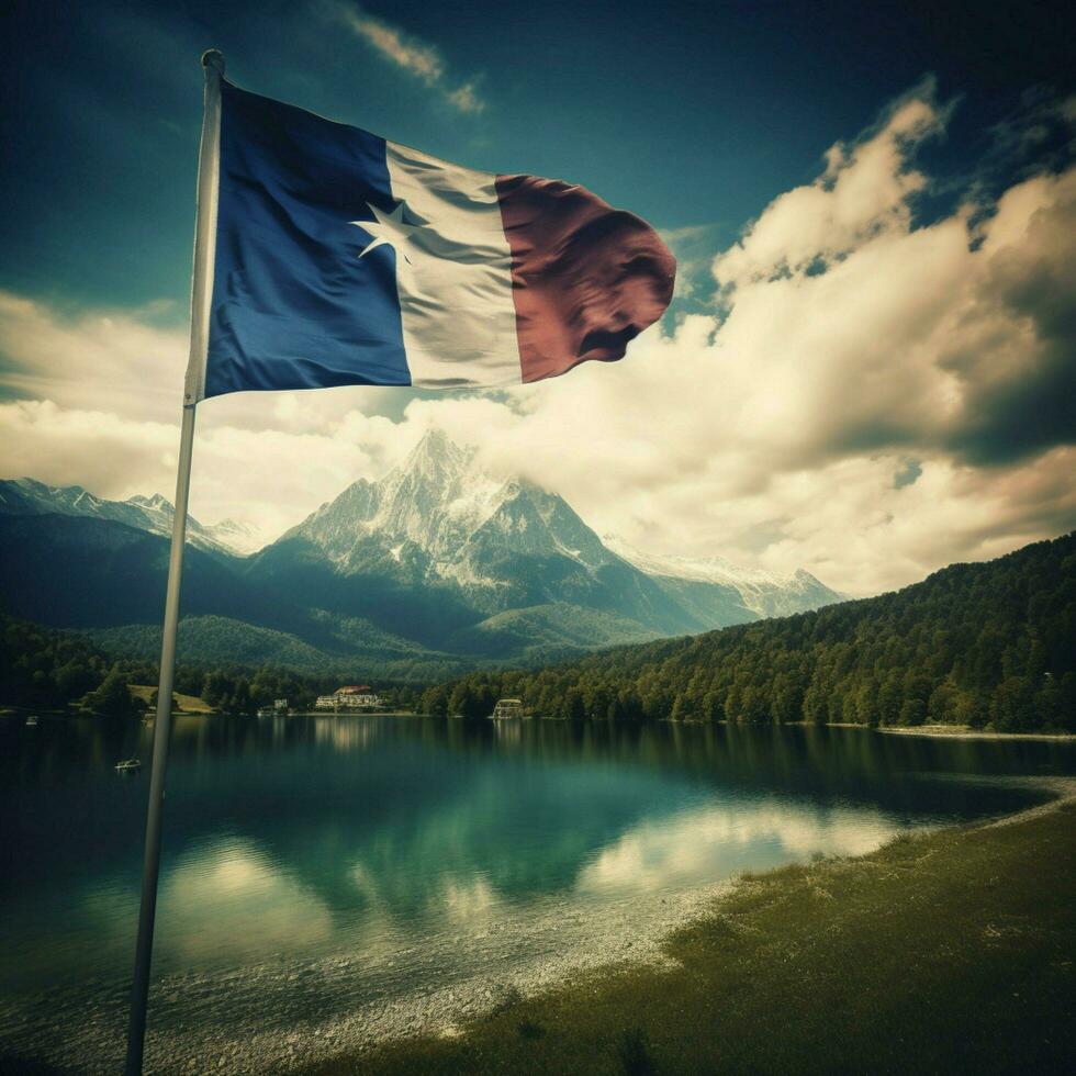 bandera de Eslovenia alto calidad 4k ultra foto