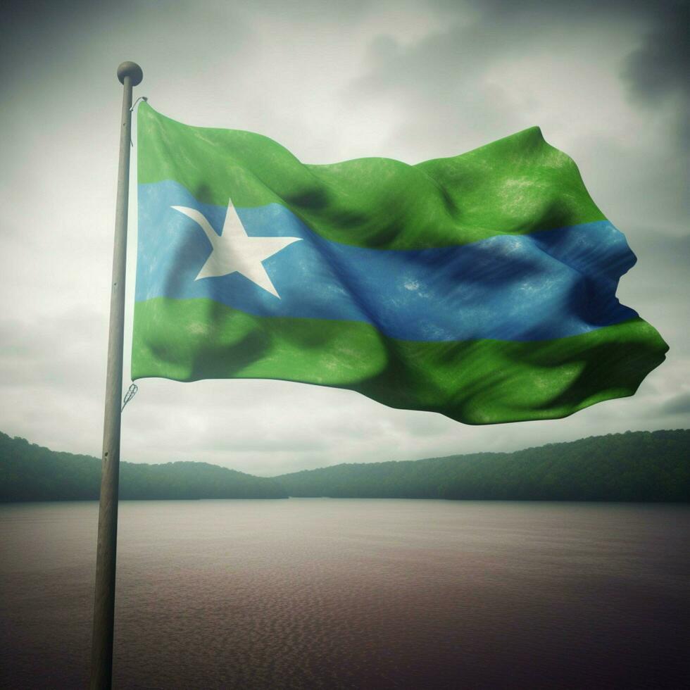 flag of Sierra Leone high quality 4k u photo