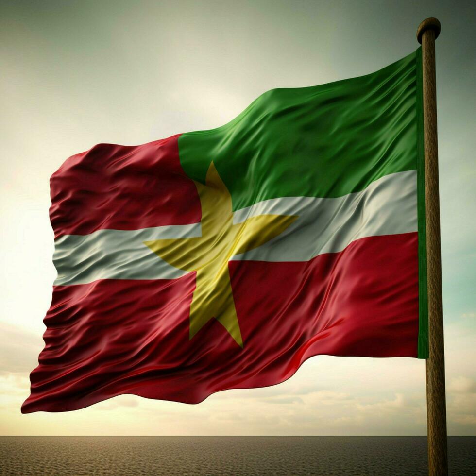 flag of Suriname high quality 4k ultra photo