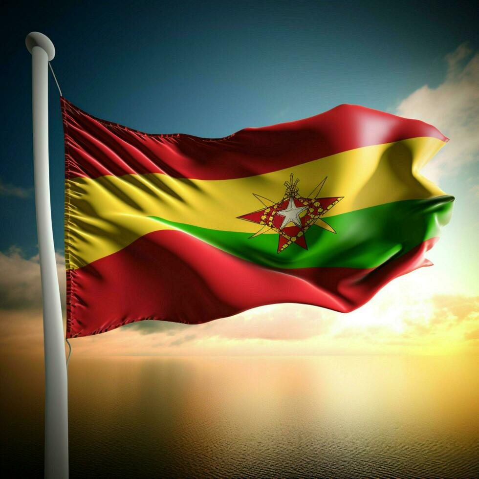 flag of Suriname high quality 4k ultra photo