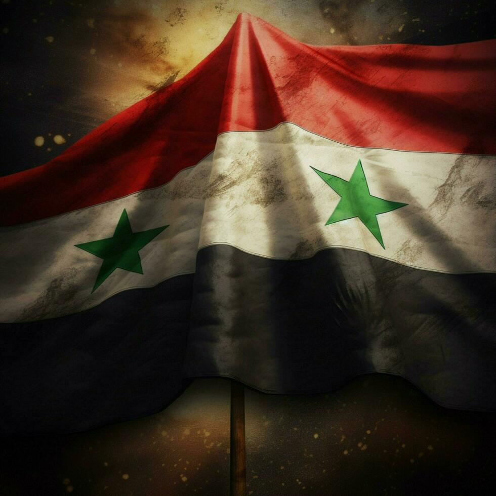 flag of Syria high quality 4k ultra hd photo